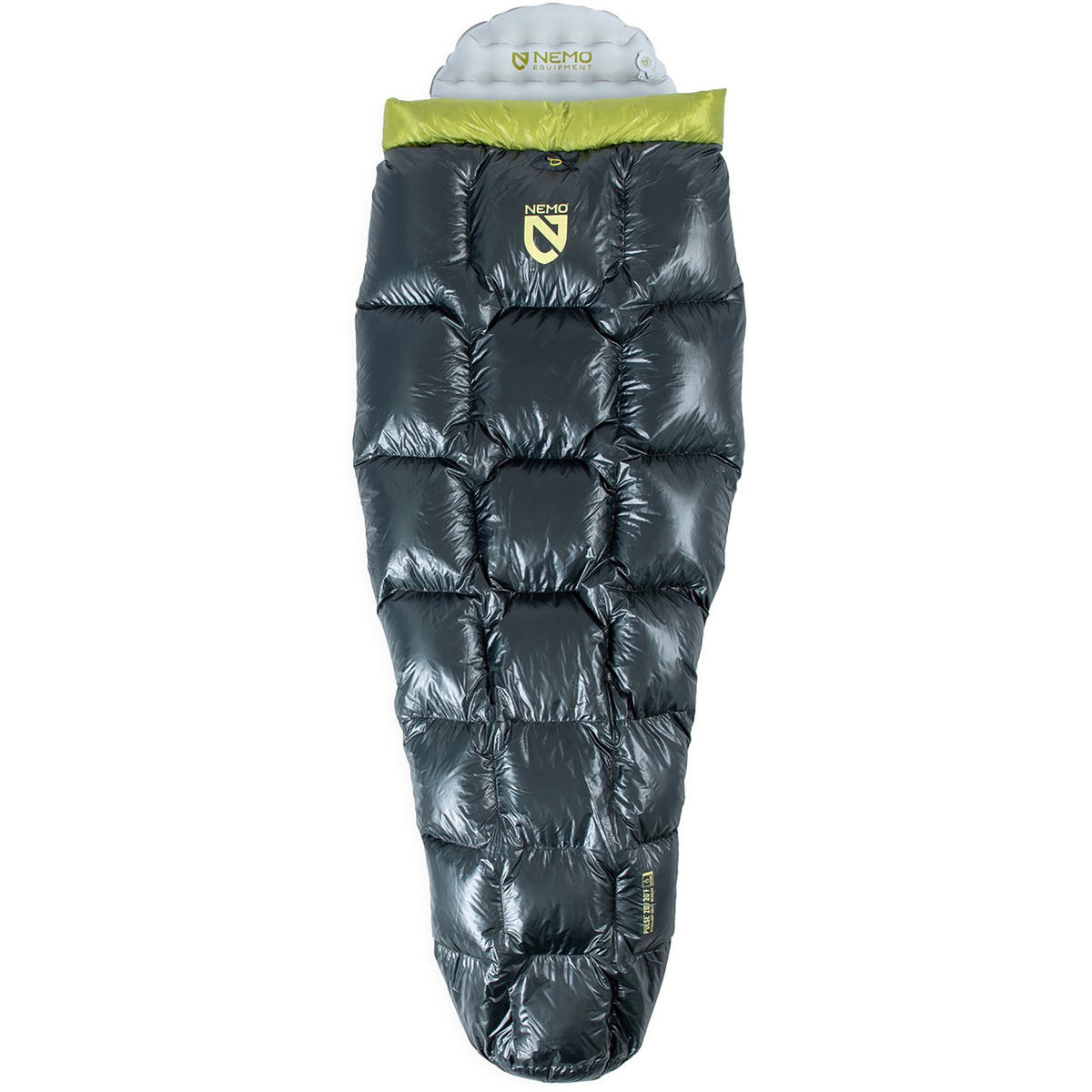 Nemo Equipment Sacco a pelo Pulse UL Quilt 20/30 (Taglia max. 183cm, Grigio)