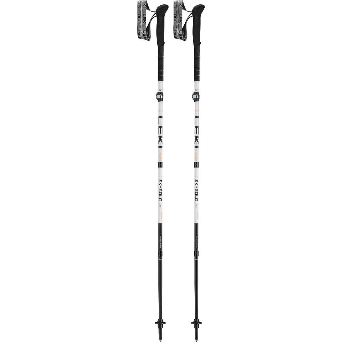 Leki Skysolo FX.One Carbon Trekkingstöcke (Größe 135cm, weiss)