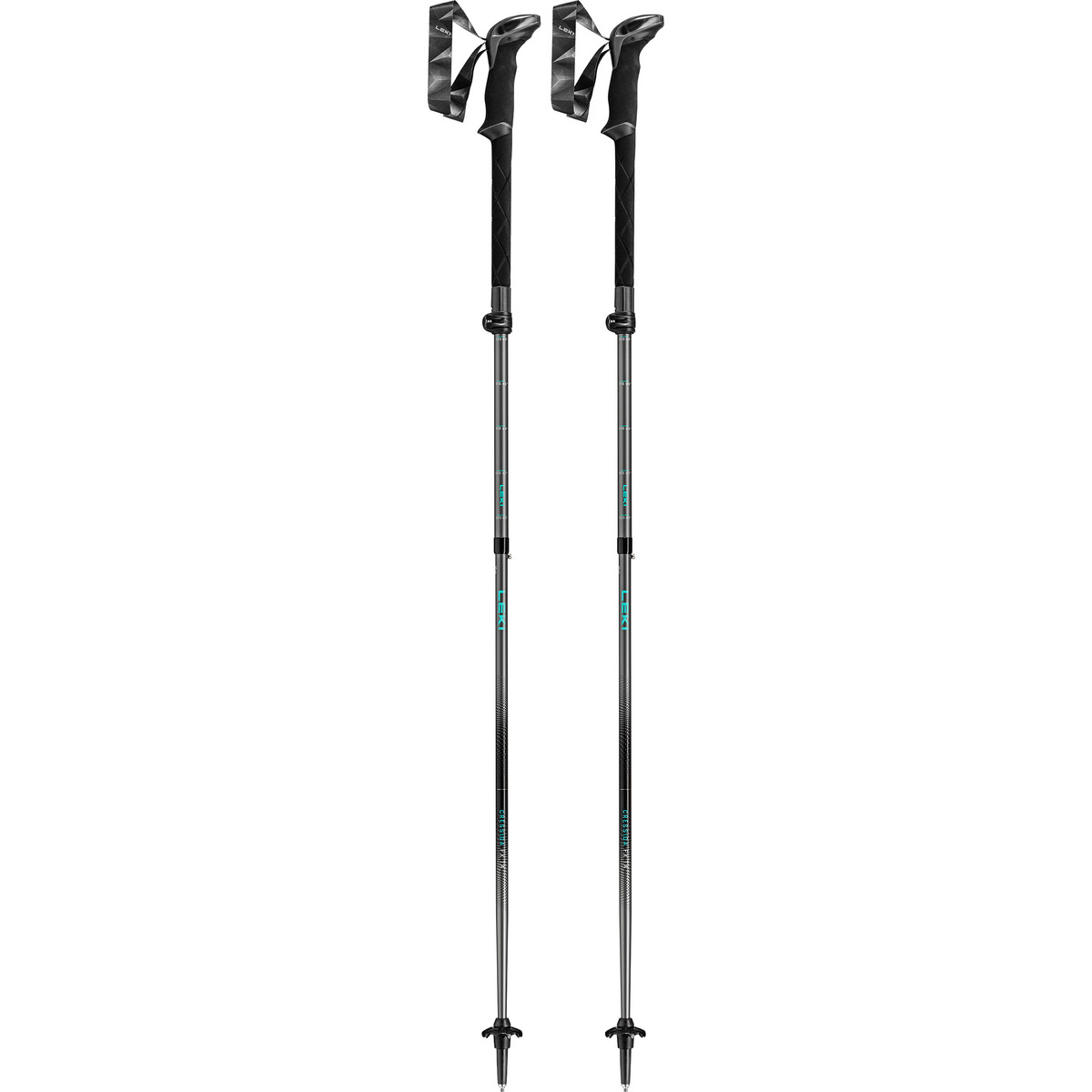 Leki Bâtons de randonnée Cressida FX TA (taille 100-120cm, Gris)