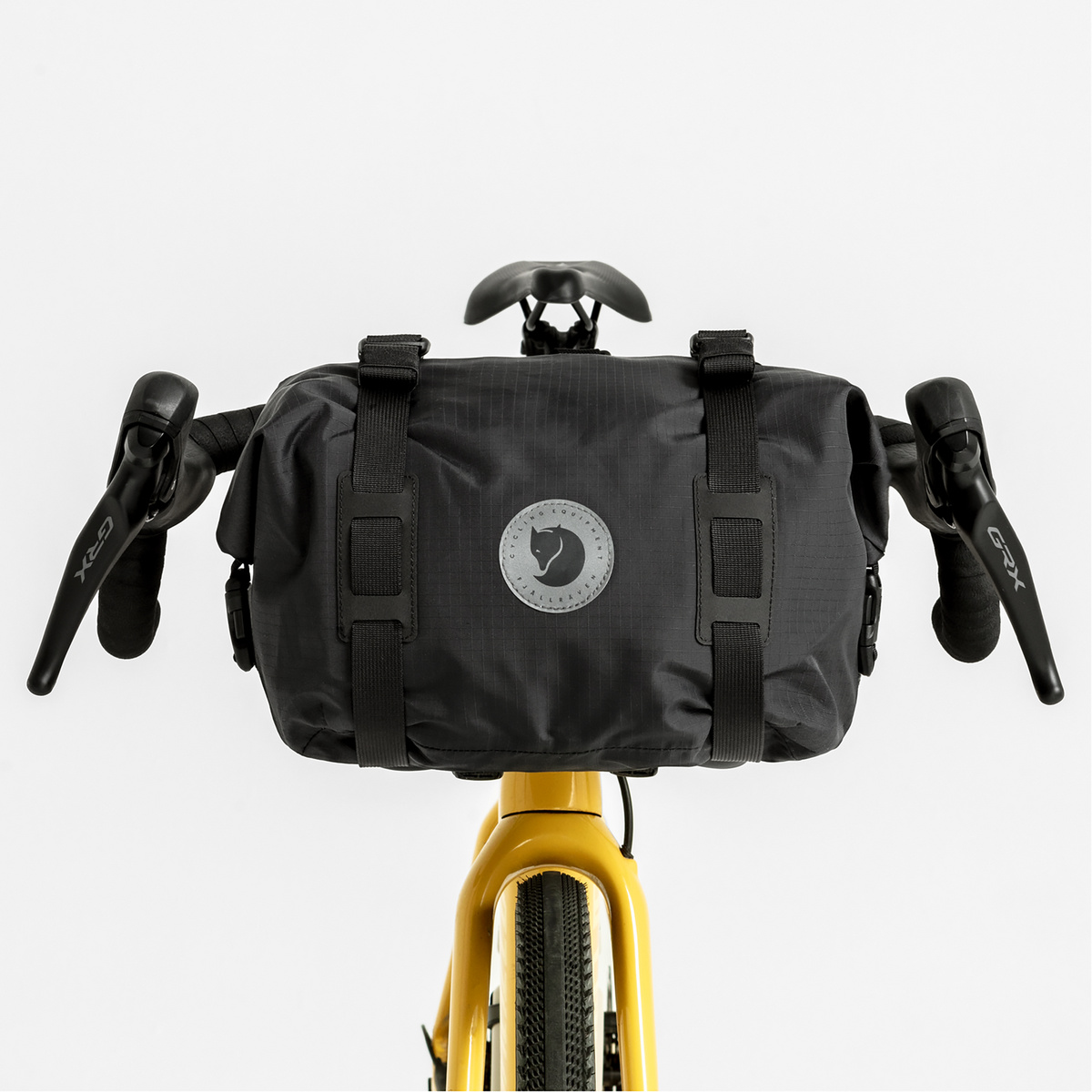 Fjällräven Hoja Handlebar Rolltop Fahrradtasche (Größe 13L, schwarz)