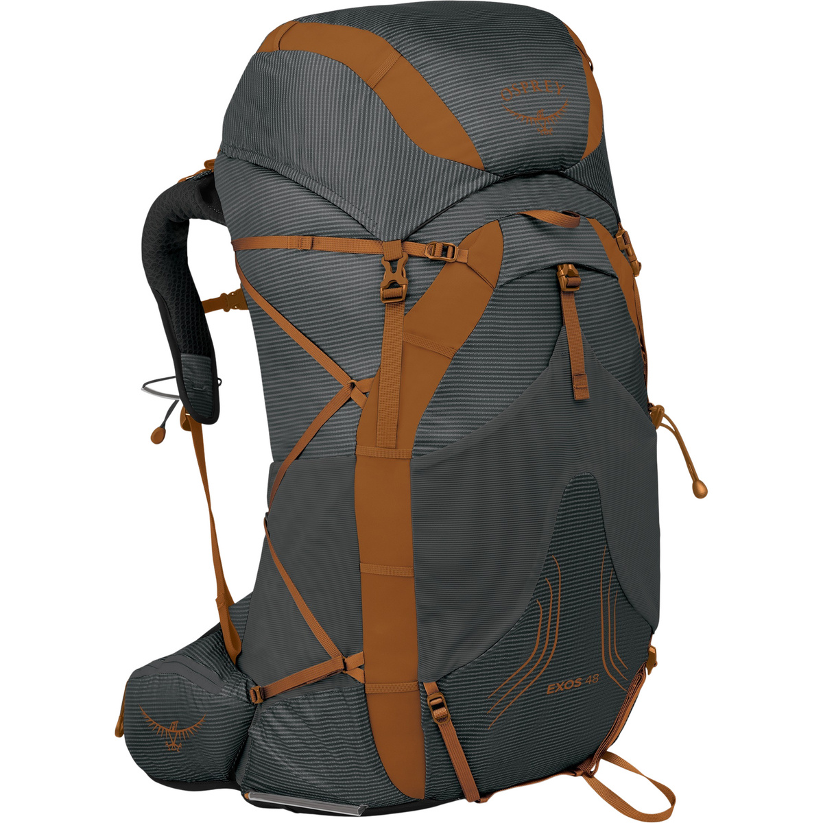 Osprey Exos 48 Rucksack (Größe 48L | L-XL, grau)