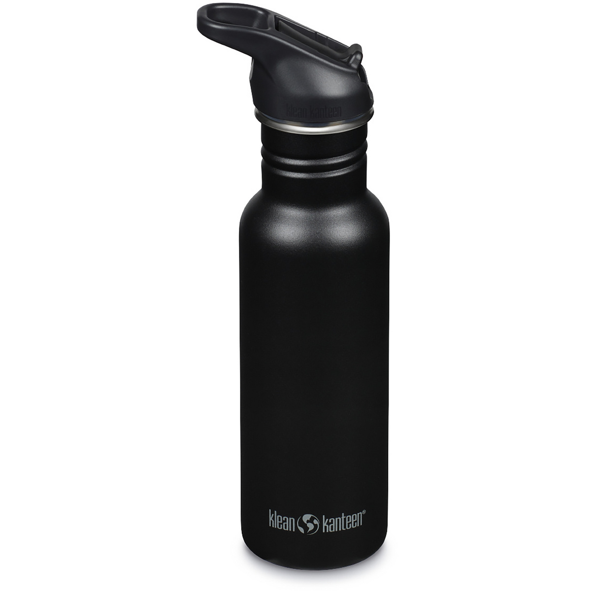 Klean Kanteen Classic Narrow Flip Sport Cap Trinkflasche (Größe 0,53l, schwarz)