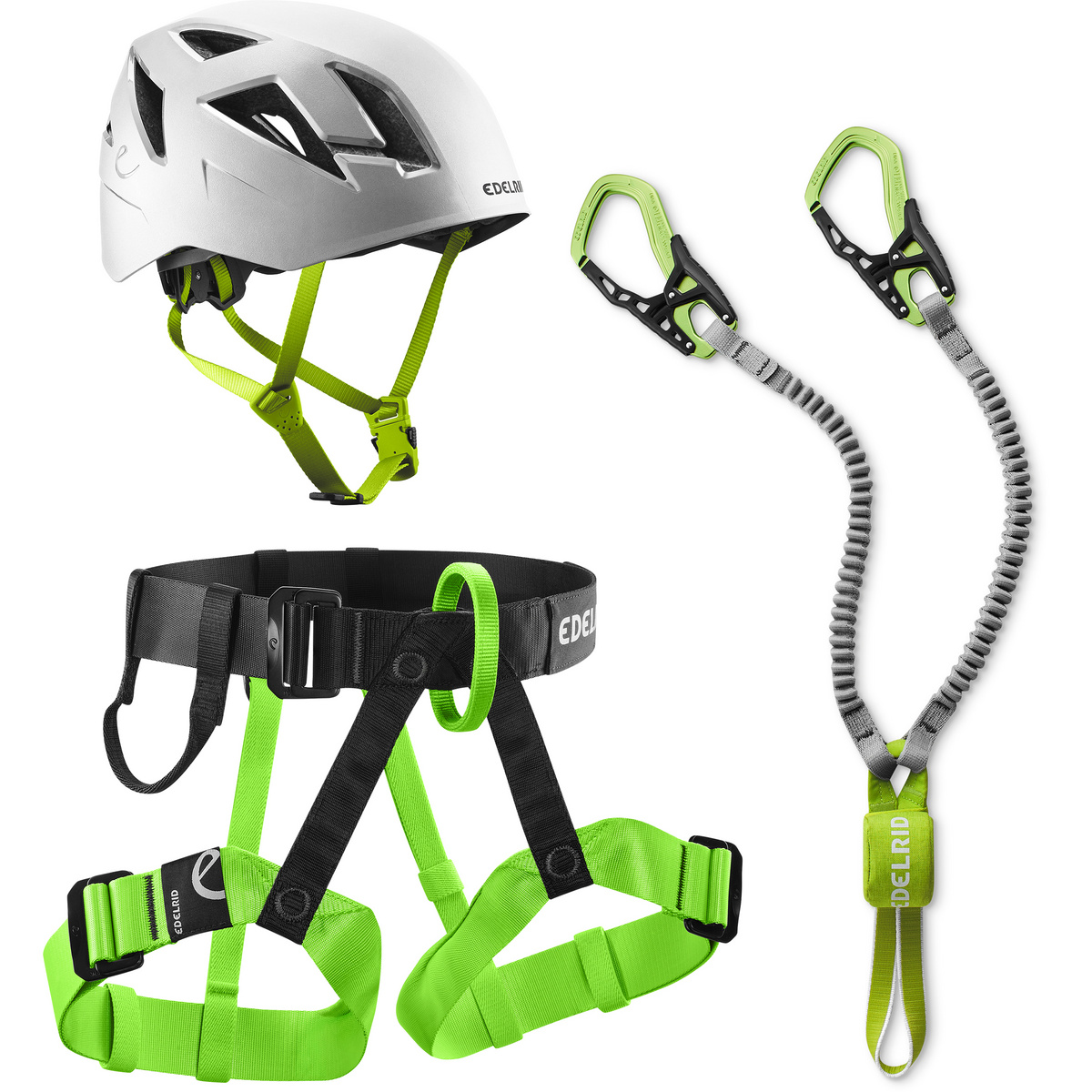 Edelrid Set completo da via ferrata Joker IV (Taglia 45-115cm, Nero)
