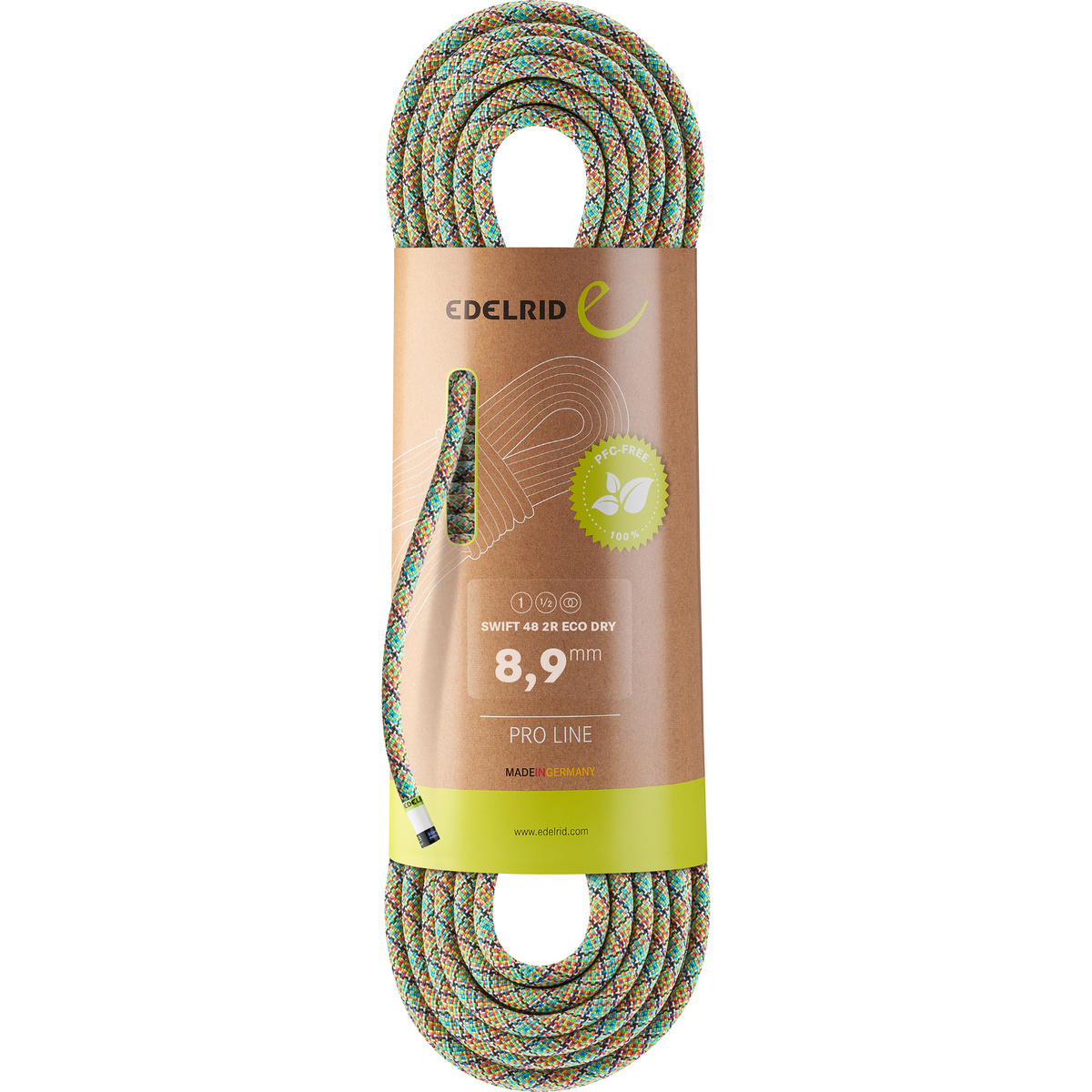 Edelrid Swift 48 2R Eco Dry 8.9 Kletterseil (Größe 40M, mehrfarbig)