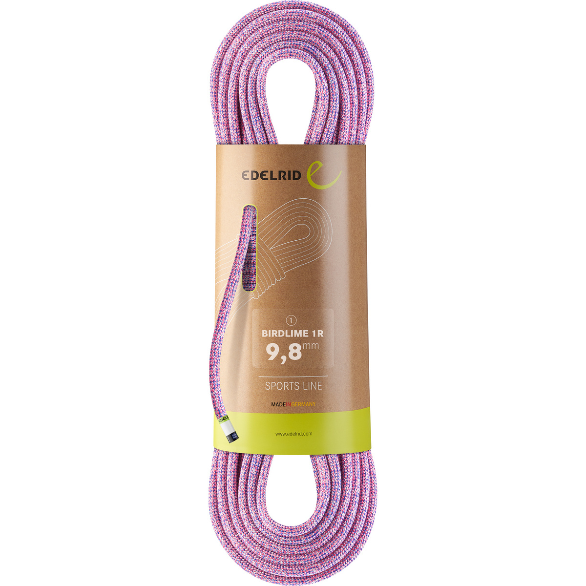 Edelrid Birdlime 1R 9.8 Kletterseil (Größe 60M, pink)