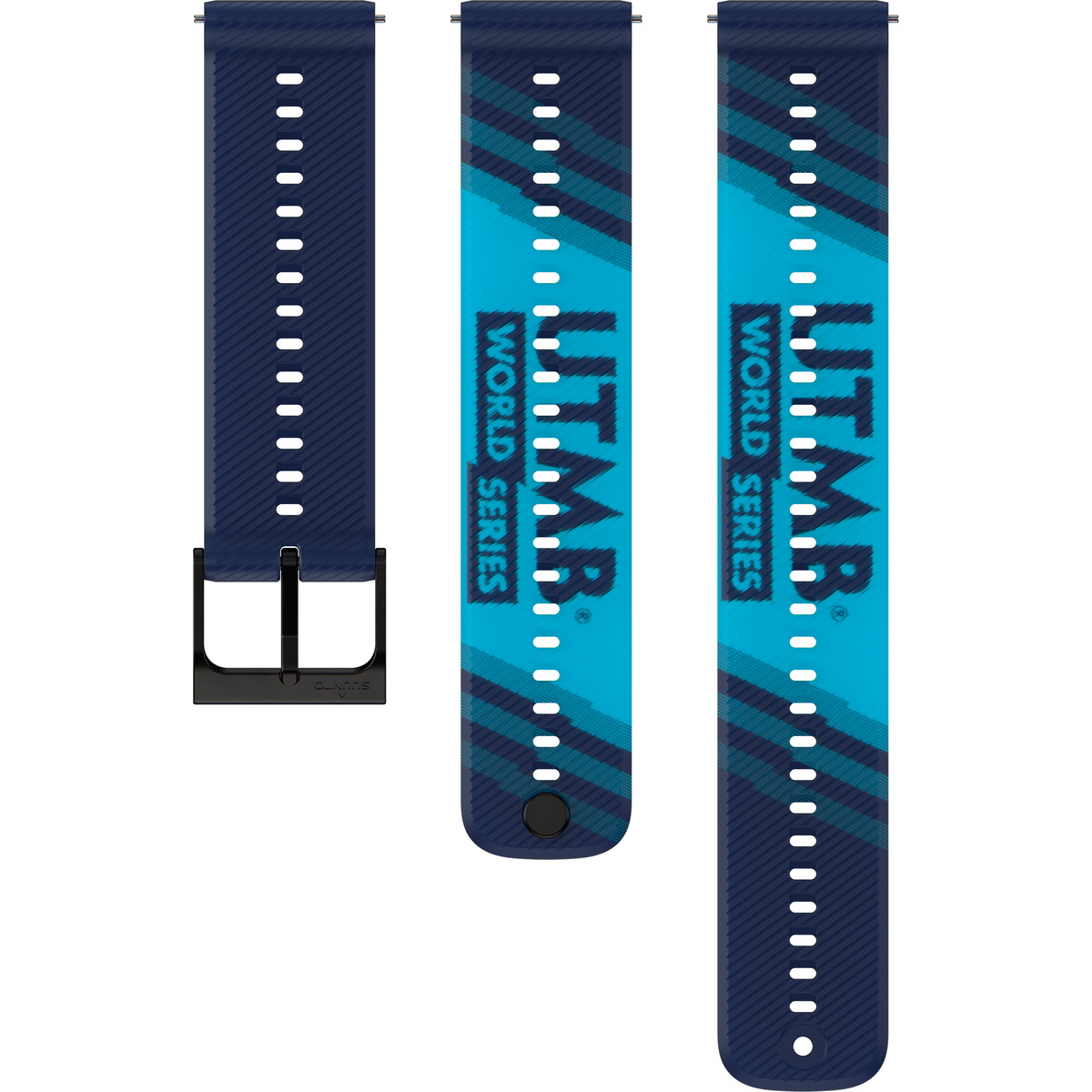 Suunto 22 Athletic 6 UTMB WS Silicon Armband (Größe S-M, blau)
