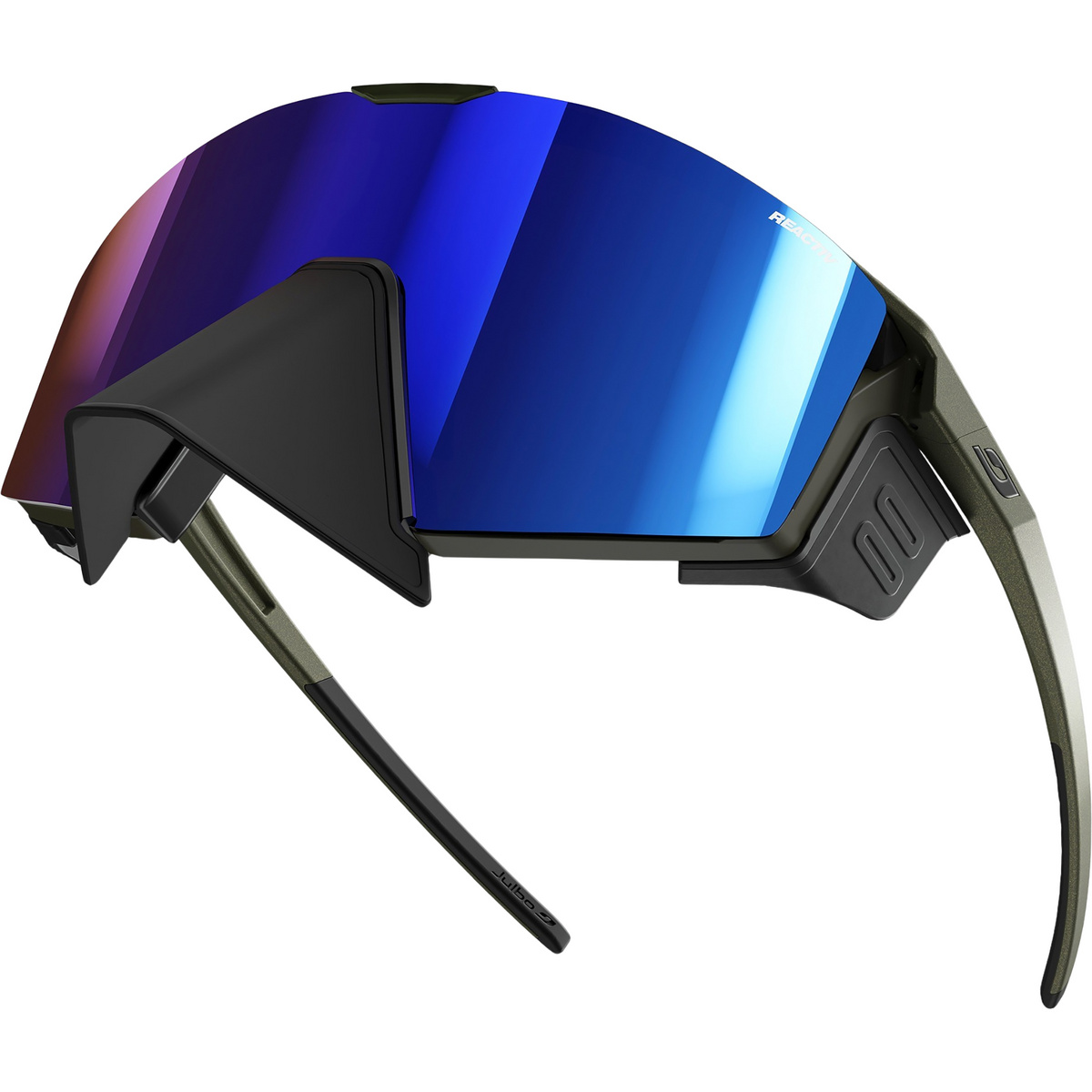 Julbo Herren Edge Cover Reactiv 2-4 Gletscherbrille (Größe L, gruen)