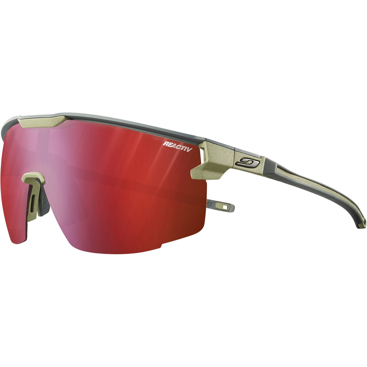 Julbo Ultimate Reactiv 0-3 High Contrast Sportbrille (Größe L, grau)