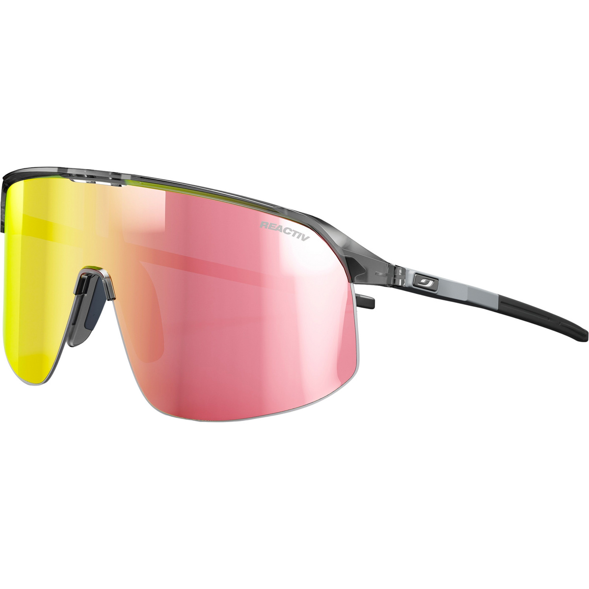 Julbo Uomo Occhiali sportivi Density Reactiv 1-3 Light Amp. (Taglia L, Nero)