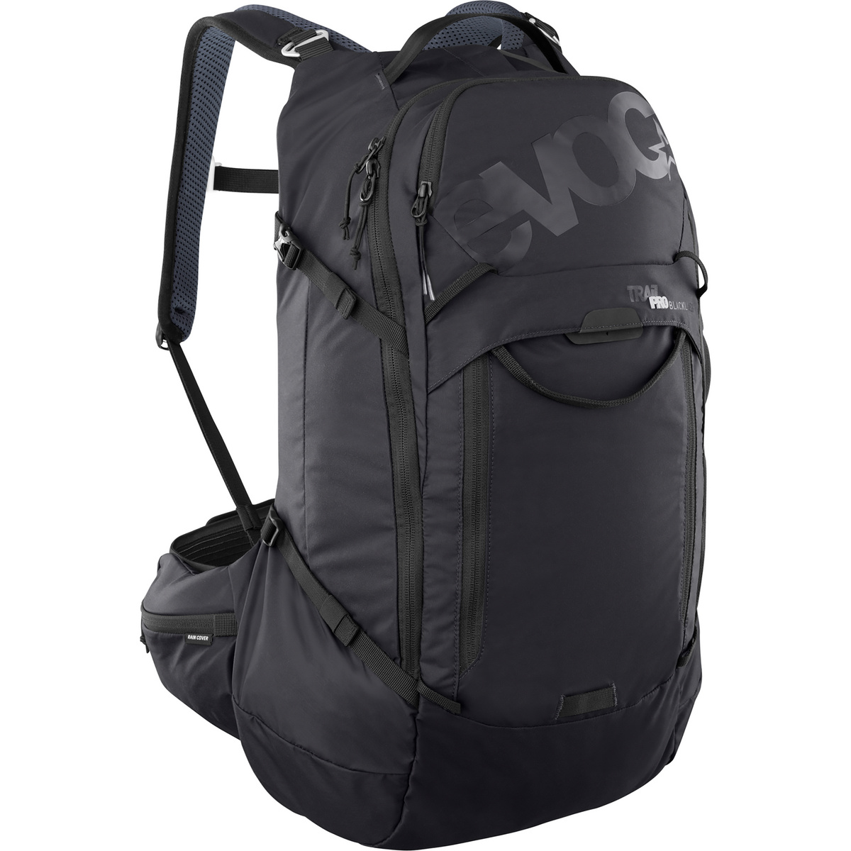 Evoc Zaino da bicicletta Trail Pro Blackline 26 (Taglia 26L | S-M, Nero)