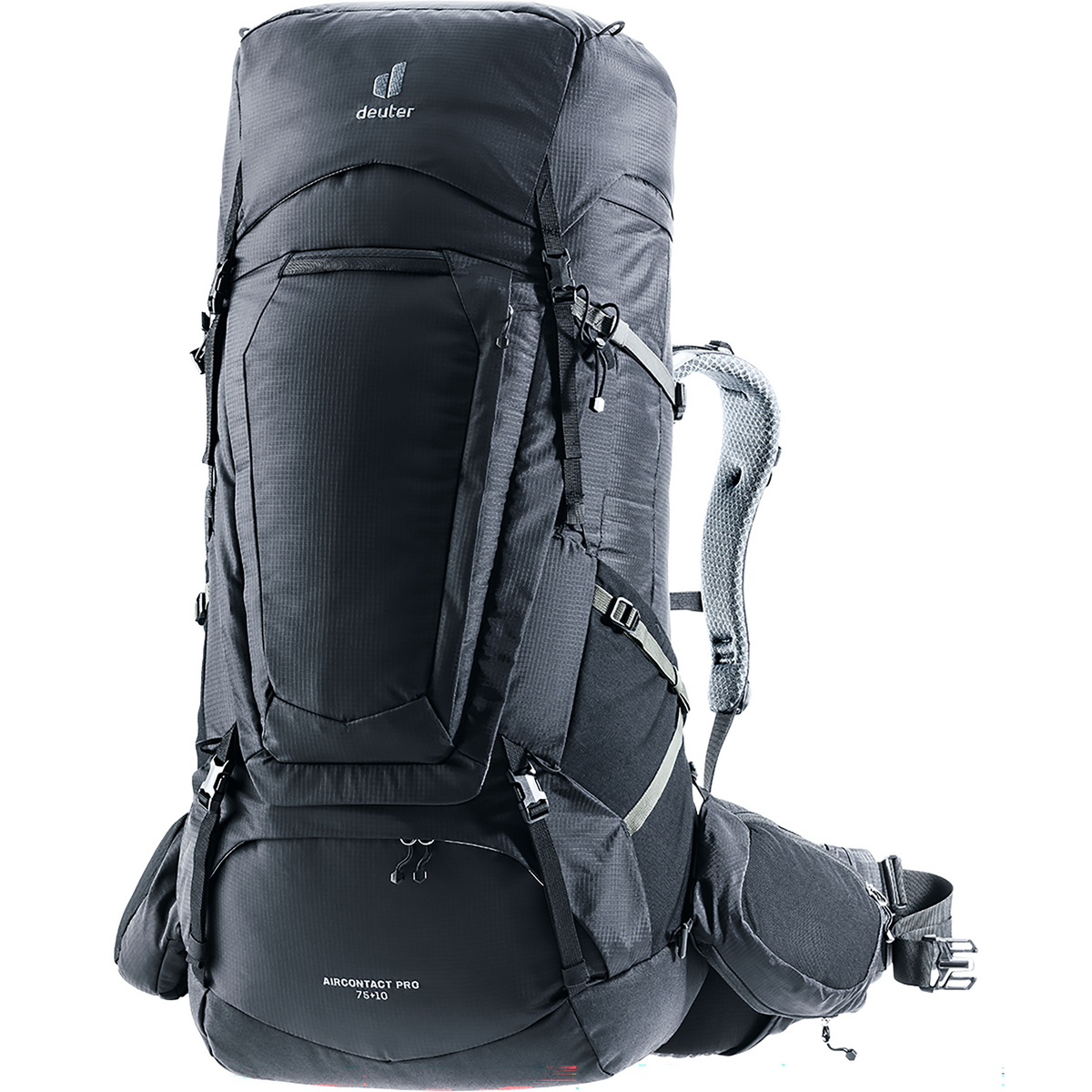 Deuter Aircontact Pro 75+10 Rucksack (Größe 75+10L, schwarz)
