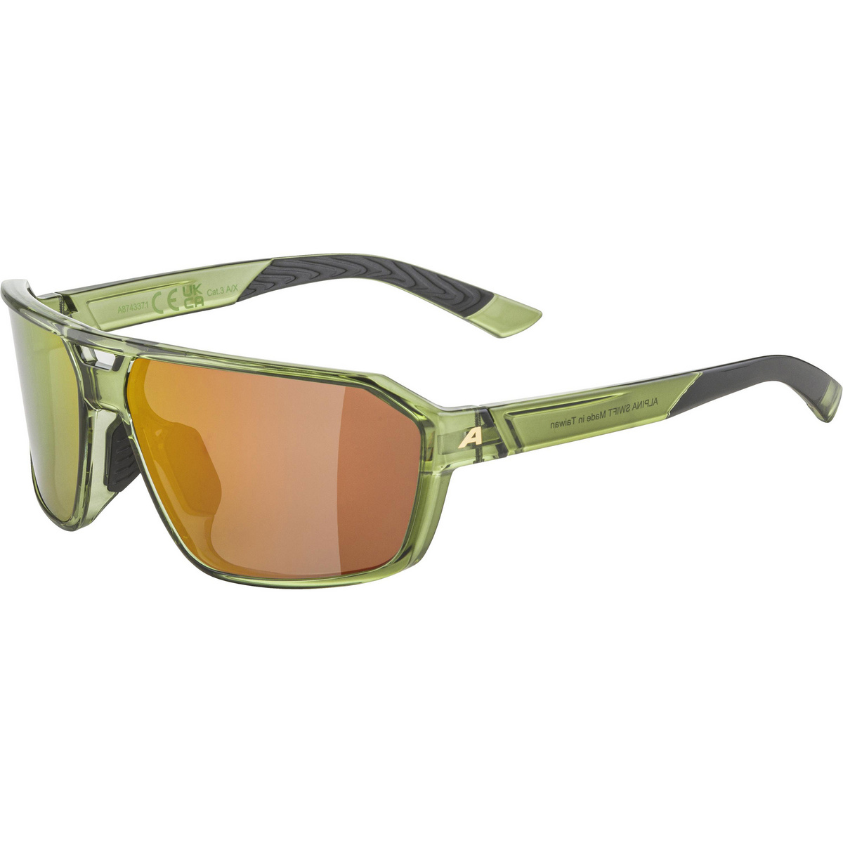Alpina Lunettes de sport Swift (taille ONE SIZE, Vert)