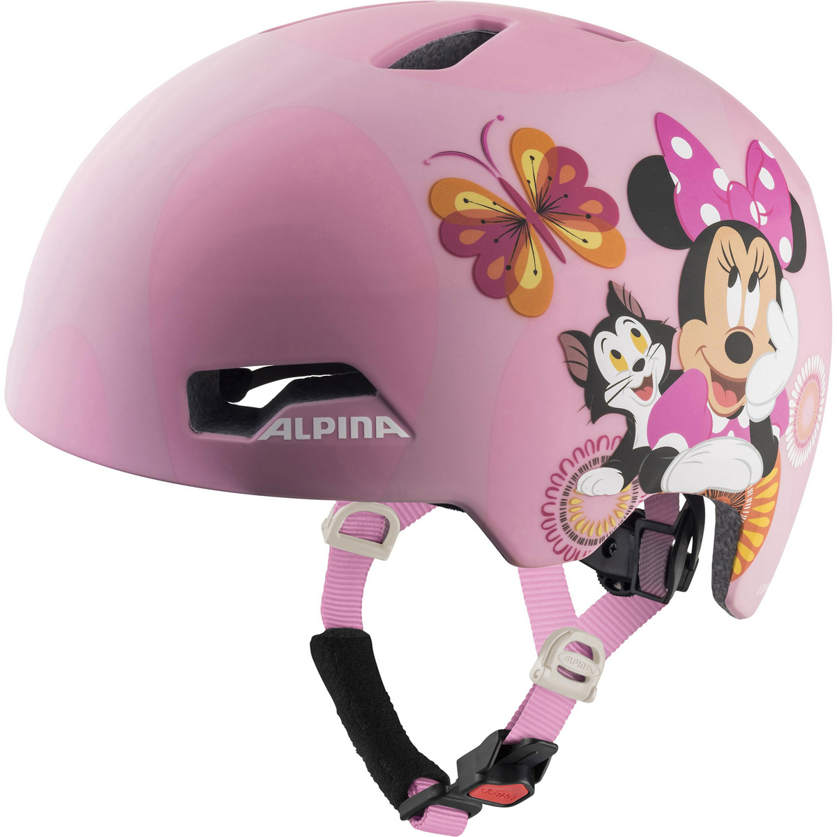 Alpina Kinder Hackney Disney Fahrradhelm (Größe 47-51CM, pink)