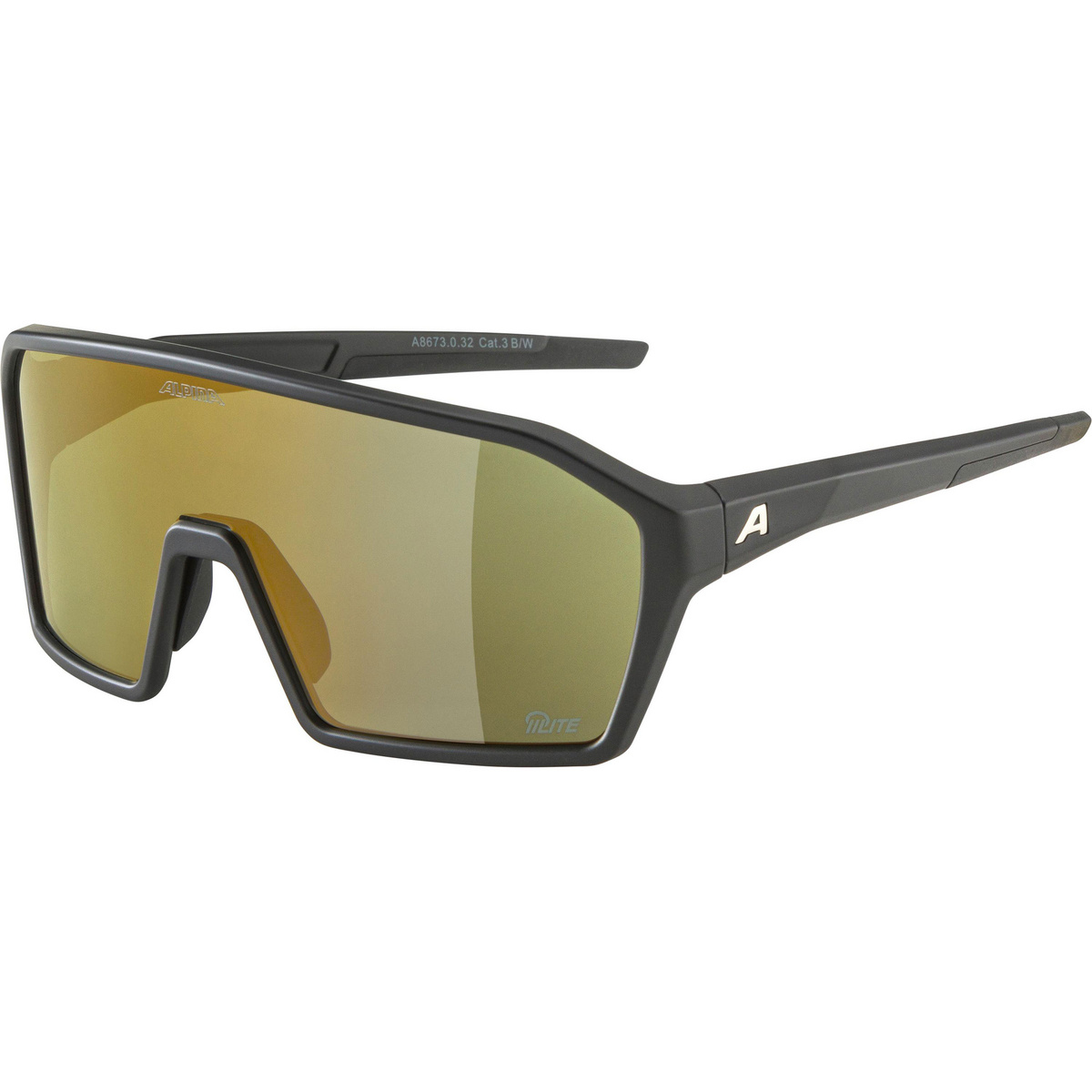 Alpina RAM Q-Lite Sportbrille (Größe ONE SIZE, schwarz)