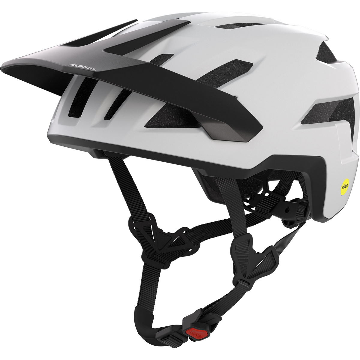 Alpina Casque de vélo Taunus Mips (taille 52-56CM, Blanc)