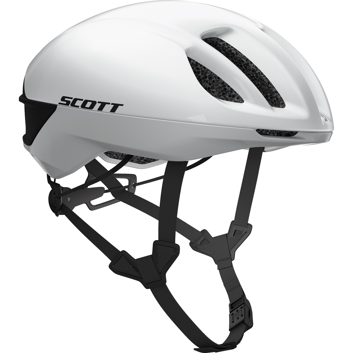 Scott Casco da ciclismo Cadence Plus CE (Taglia 51-55CM, Bianco)