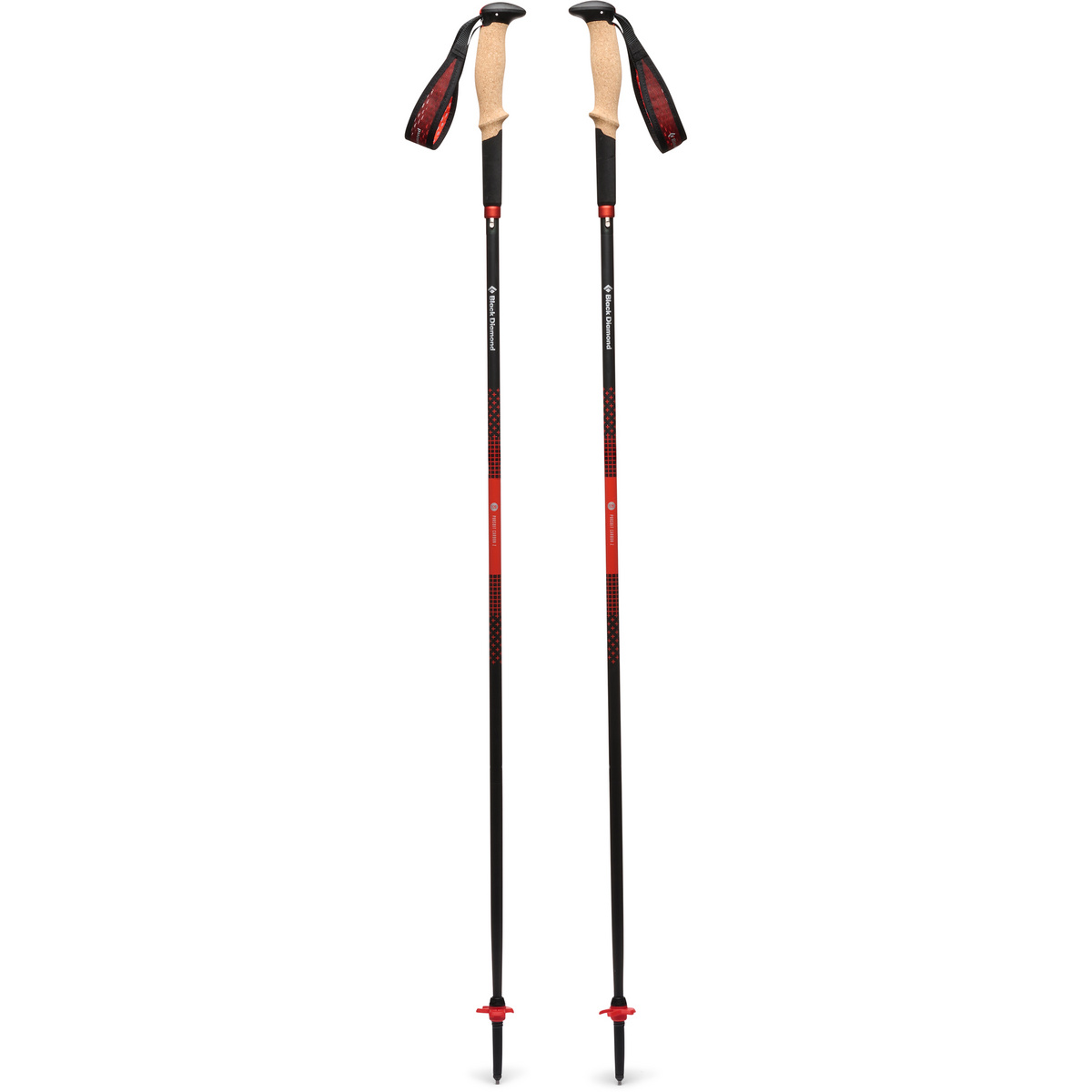Black Diamond Pursuit Carbon Z Wanderstöcke (Größe 115CM, orange)