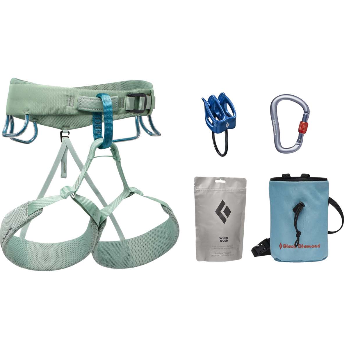 Black Diamond Damen Momentum Package Kletterset (Größe 76-84CM, gruen)