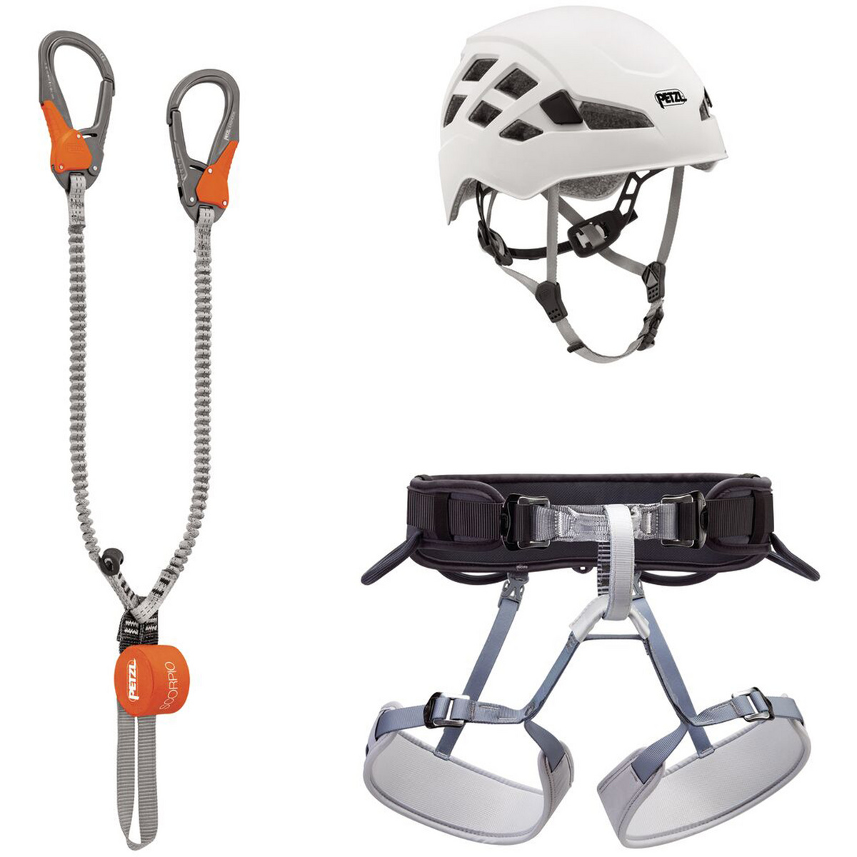 Image of Petzl Set completo da via ferrata Kit Via Ferrata Eashook