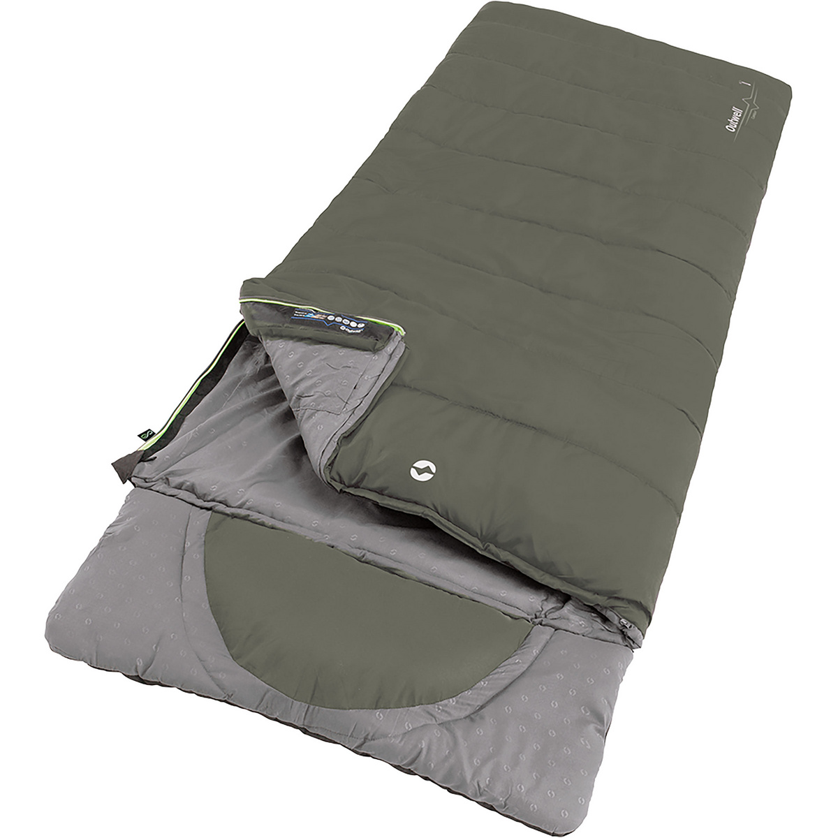 Outwell Contour Schlafsack (Größe max. 190cm , oliv)
