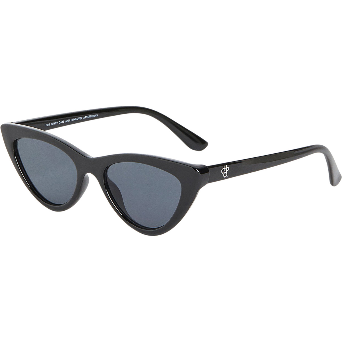 Chpo Lunettes de soleil Amy (taille S-M, Noir)
