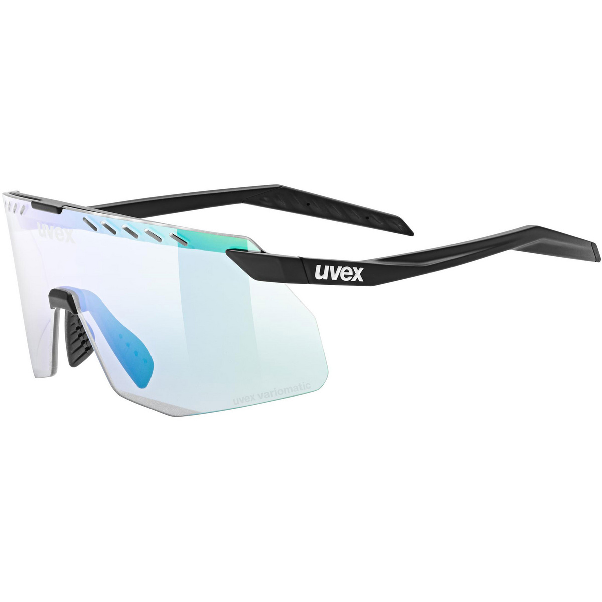Uvex Pace Stage S V Sportbrille (Größe One Size, schwarz)