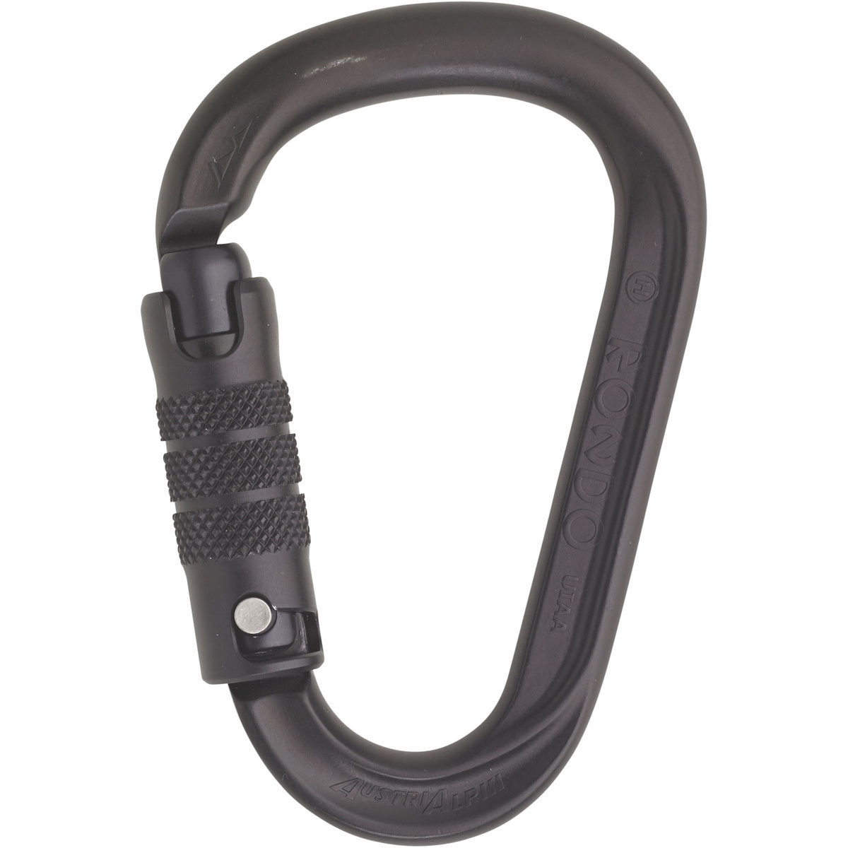 Austrialpin HMS Rondo 3-Way Karabiner (Größe One Size, schwarz)