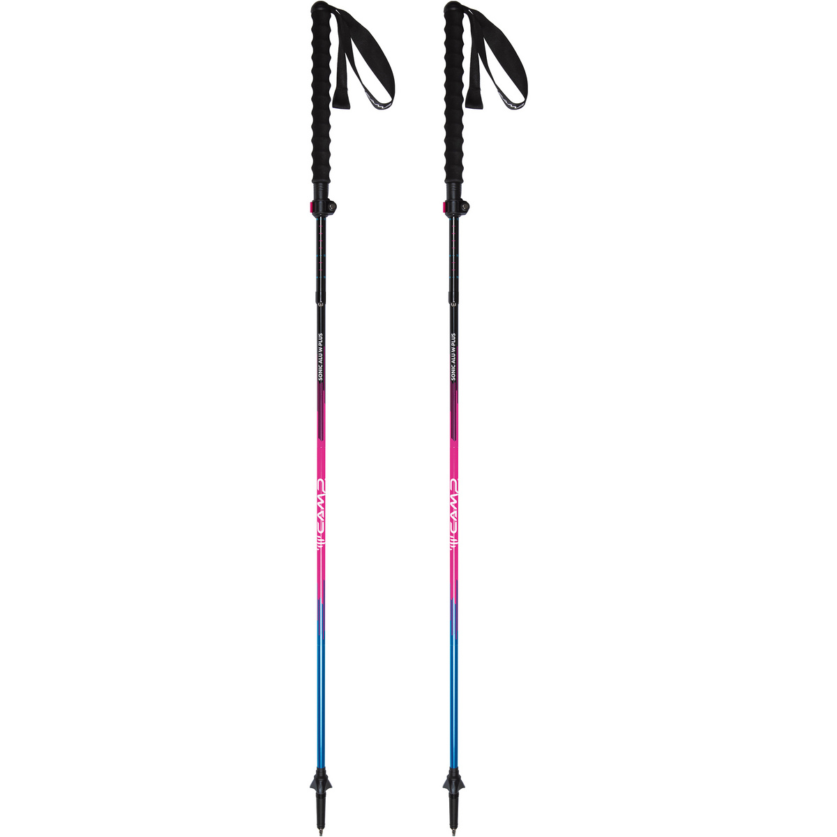 Camp Damen Sonic Alu W Plus Trekkingstöcke (Größe 107-125cm, pink)