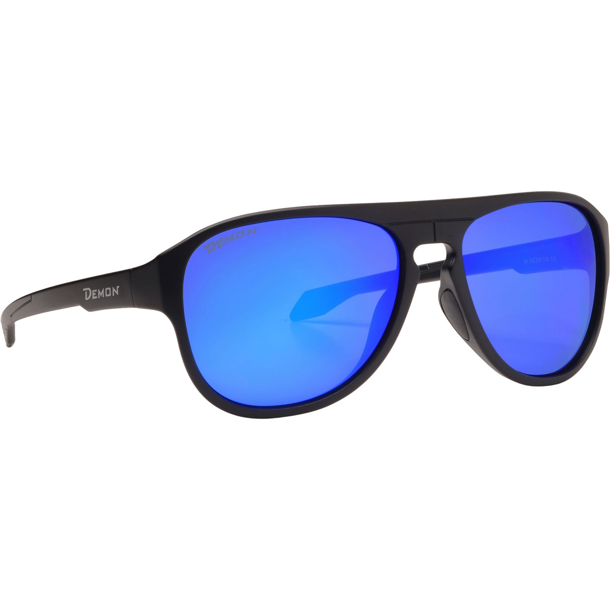 Demon Occhiali da sole Avio (Taglia One Size, Nero)