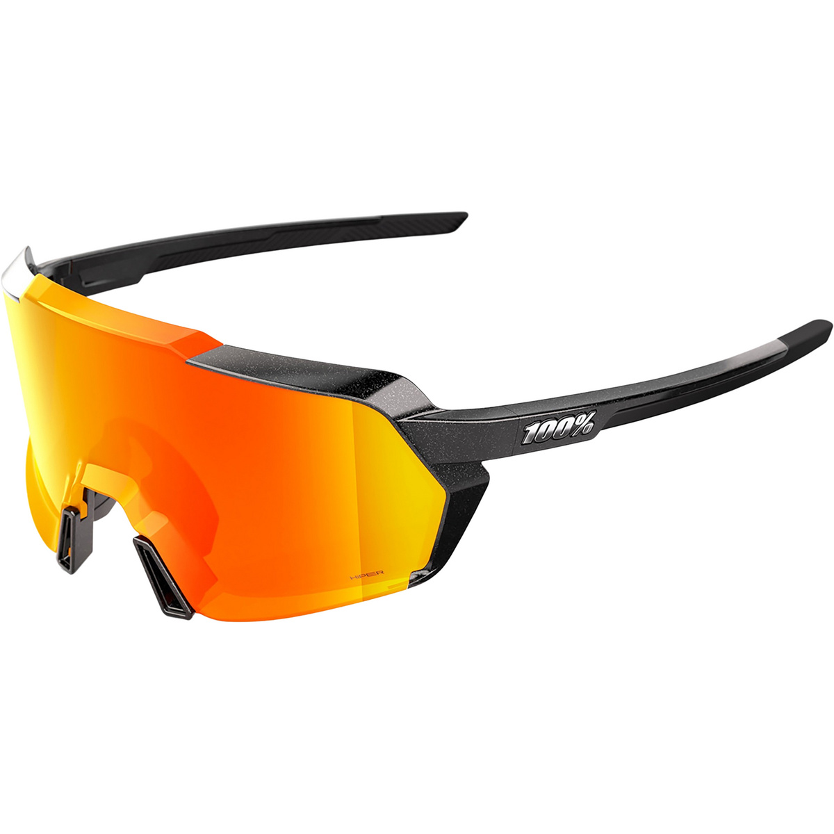 100% Occhiali sportivi Korbin Hiper Mirror Lens (Taglia ONE SIZE, Nero)