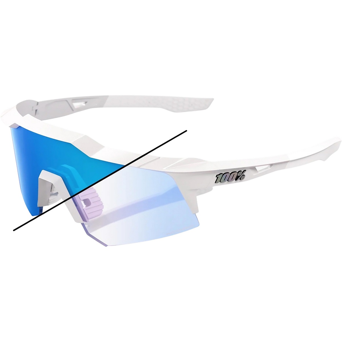 100% Speedcraft XS Bastille LE Photochrom Sportbrille (Größe ONE SIZE, weiss)