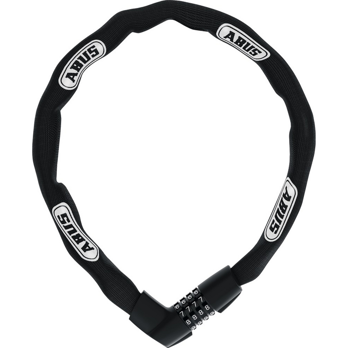 Abus Tresor 1385/110 Kettenschloss (Größe 110CM, schwarz)