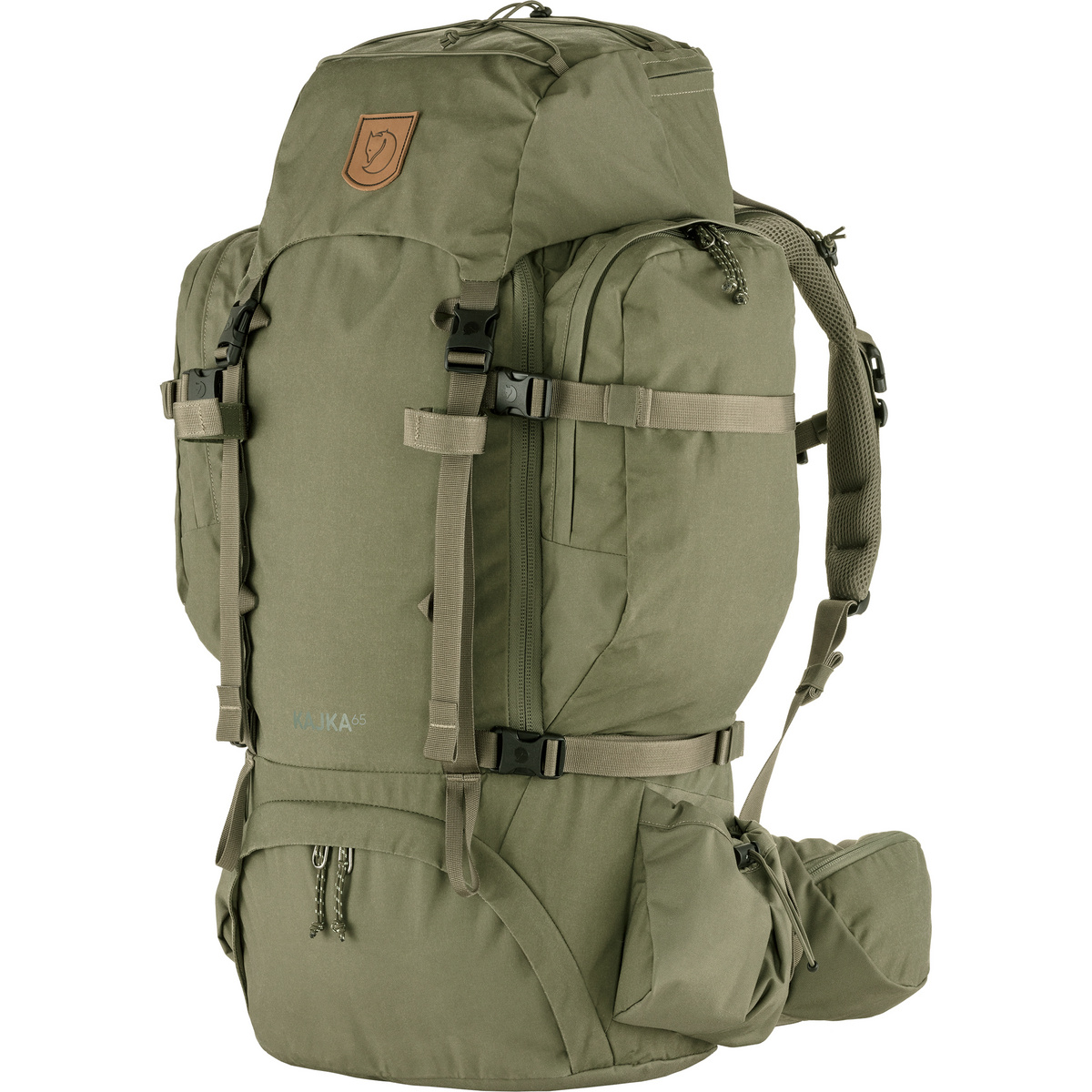 Fjällräven Kajka 65 Rucksack (Größe 65L | M-L, gruen)