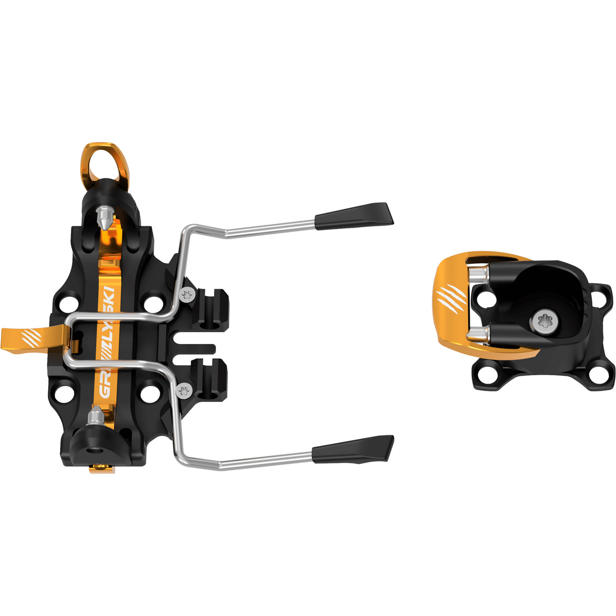 Grizzly Ski Attacchi da sci alpinismo GR Olympic Microshift 10 (Taglia 75-85mm, Giallo)