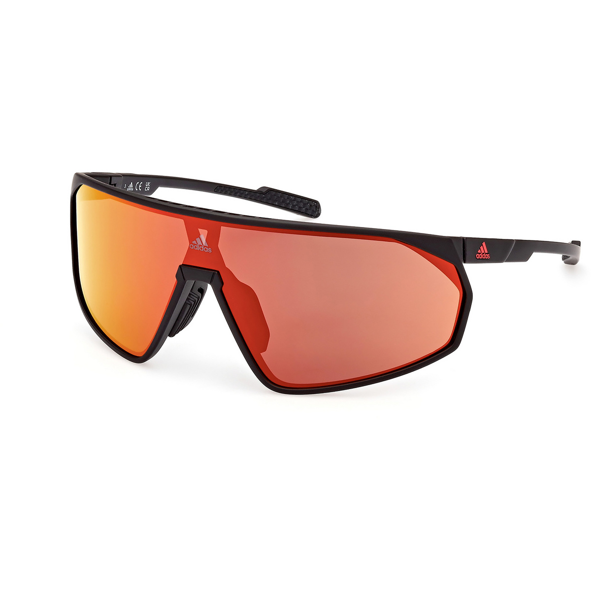 adidas Eyewear SP0074 Sportbrille (Größe One Size, schwarz)