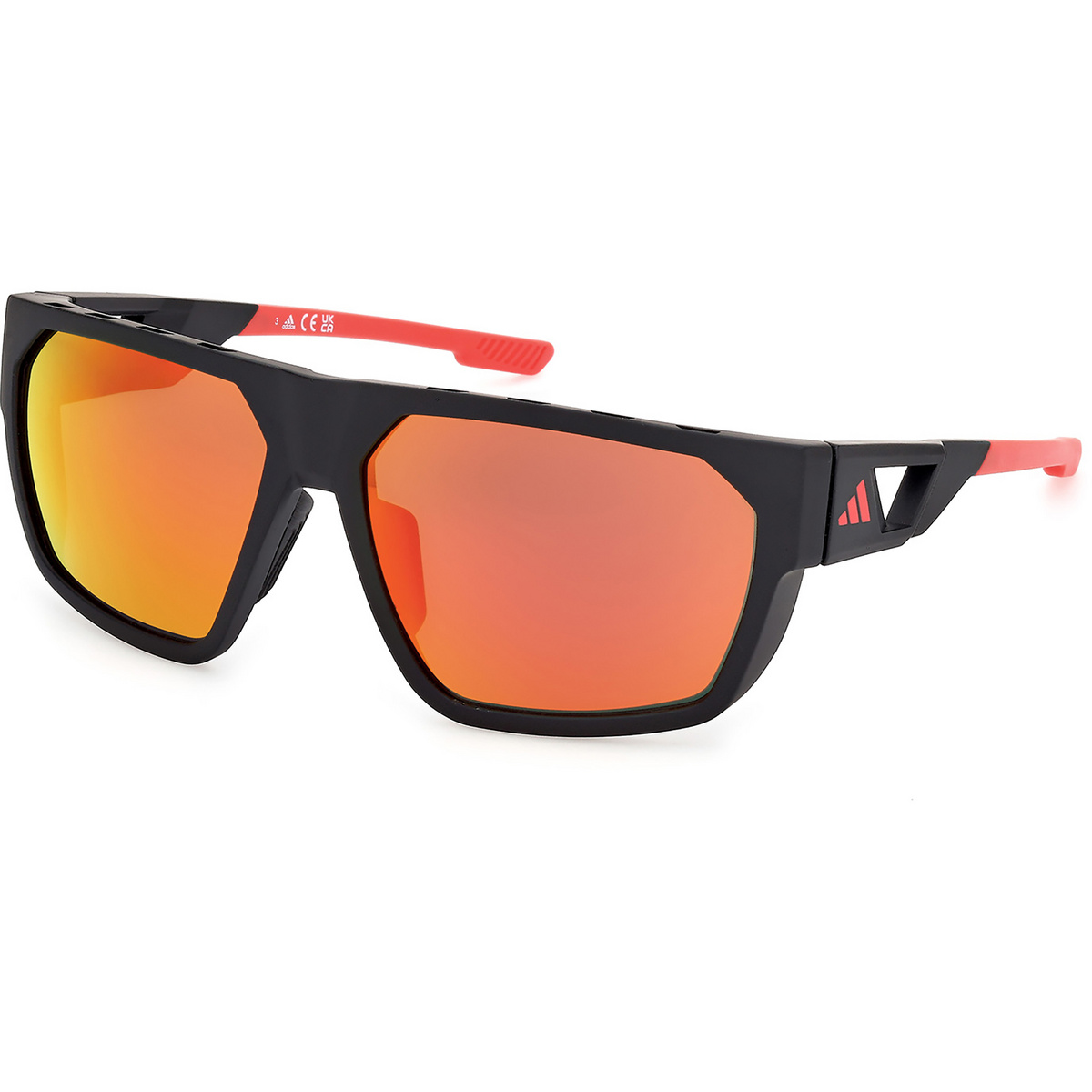 adidas Eyewear SP0097 Sportbrille (Größe One Size, schwarz)