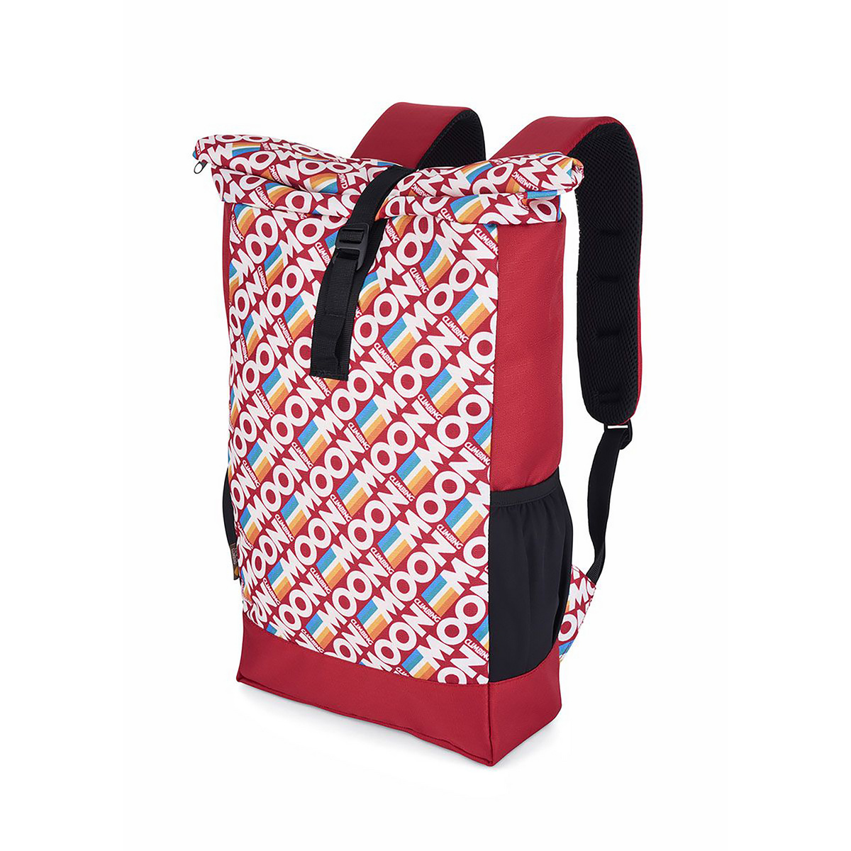 moon Roll Top Rucksack (Größe ONE SIZE, rot)