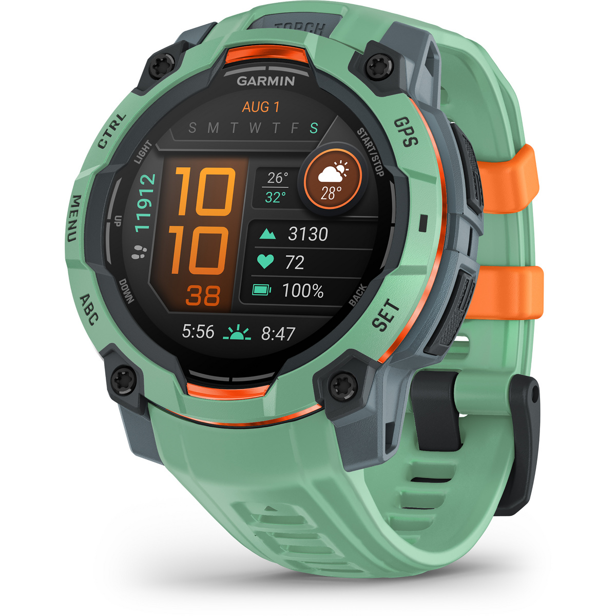 Garmin Instinct 3 Amoled Limited Edition GPS-Uhr (Größe 45mm, gruen)