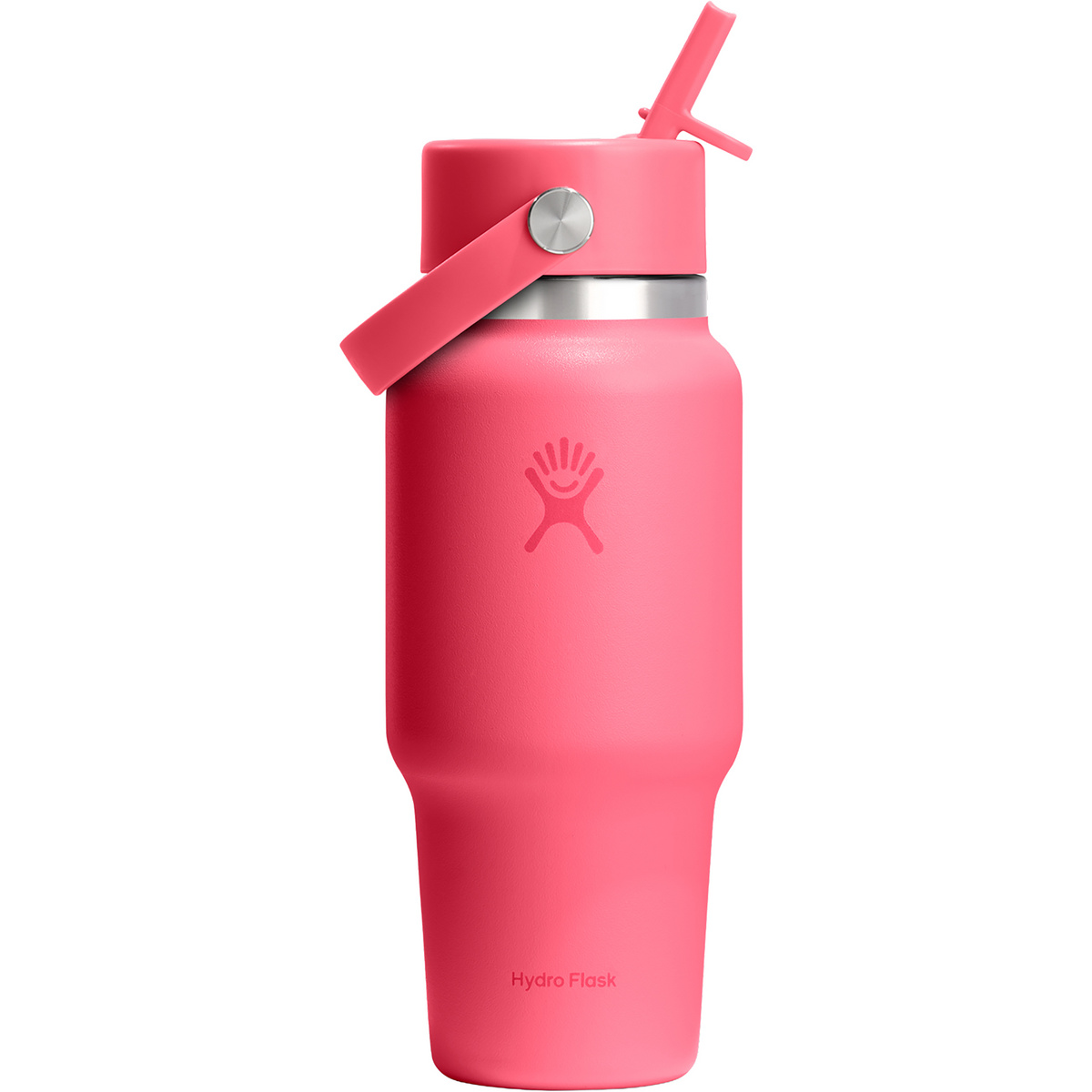 Hydro Flask 24oz Wide Flex Straw Travel Isolierflasche (Größe 0.71L, rosa)