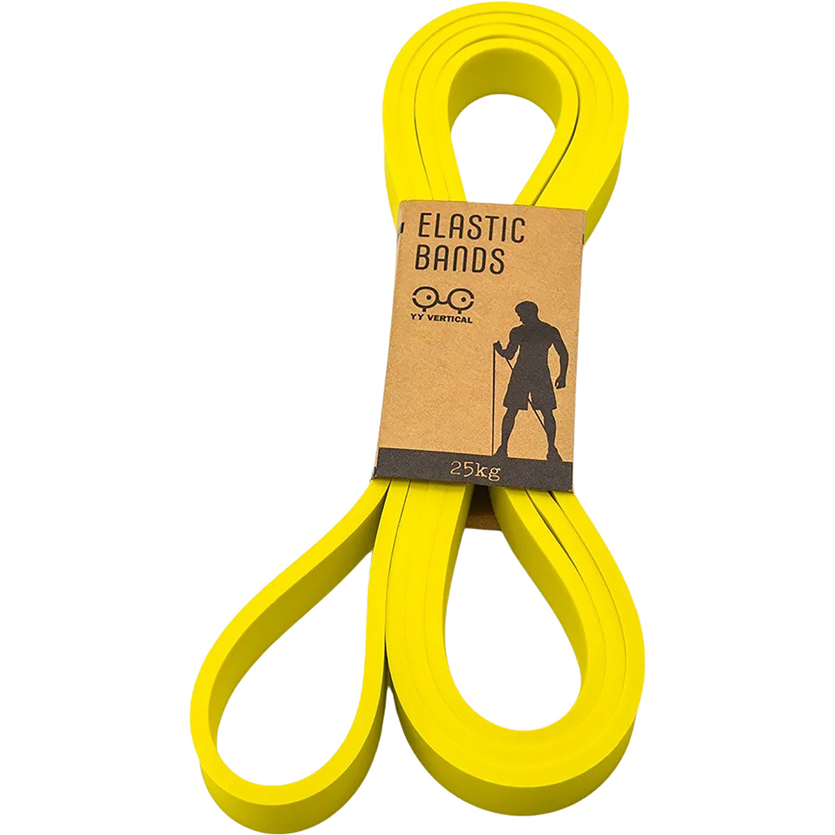 YY Vertical Elastic Fitnessbänder (Größe 25kg, gelb)