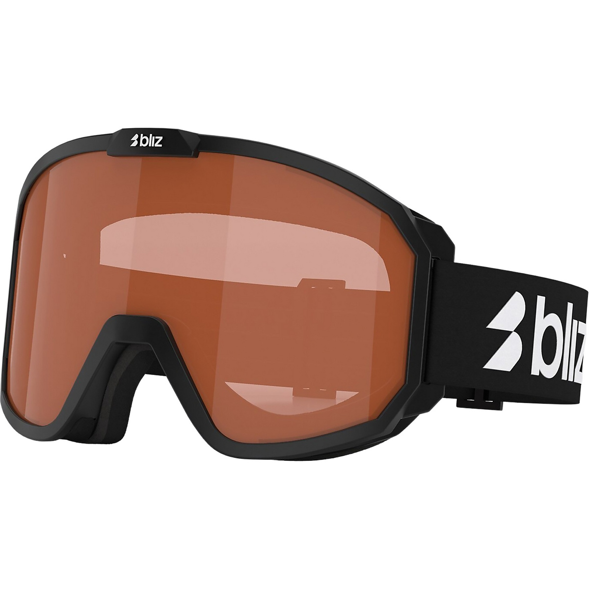 Bliz Kinder Rave JR Skibrille (Größe One Size, schwarz)