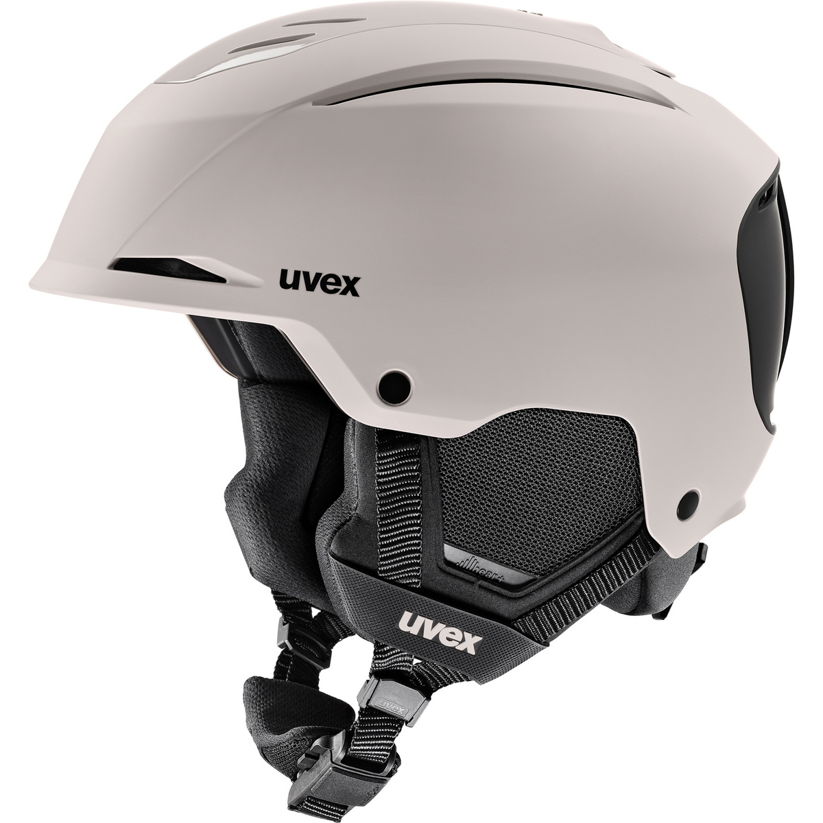 Uvex Resolution, Skihelm, hellgrau/schwarz
