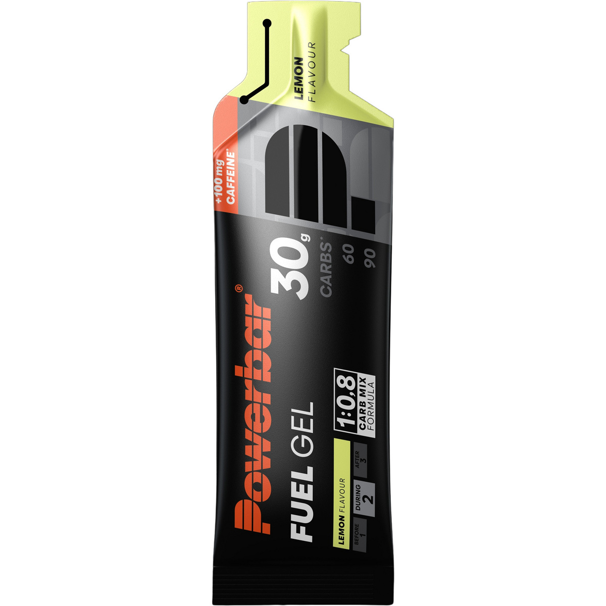 PowerBar Fuel 30 Energiegel (Größe 50ML, Lemon + Caffeine)
