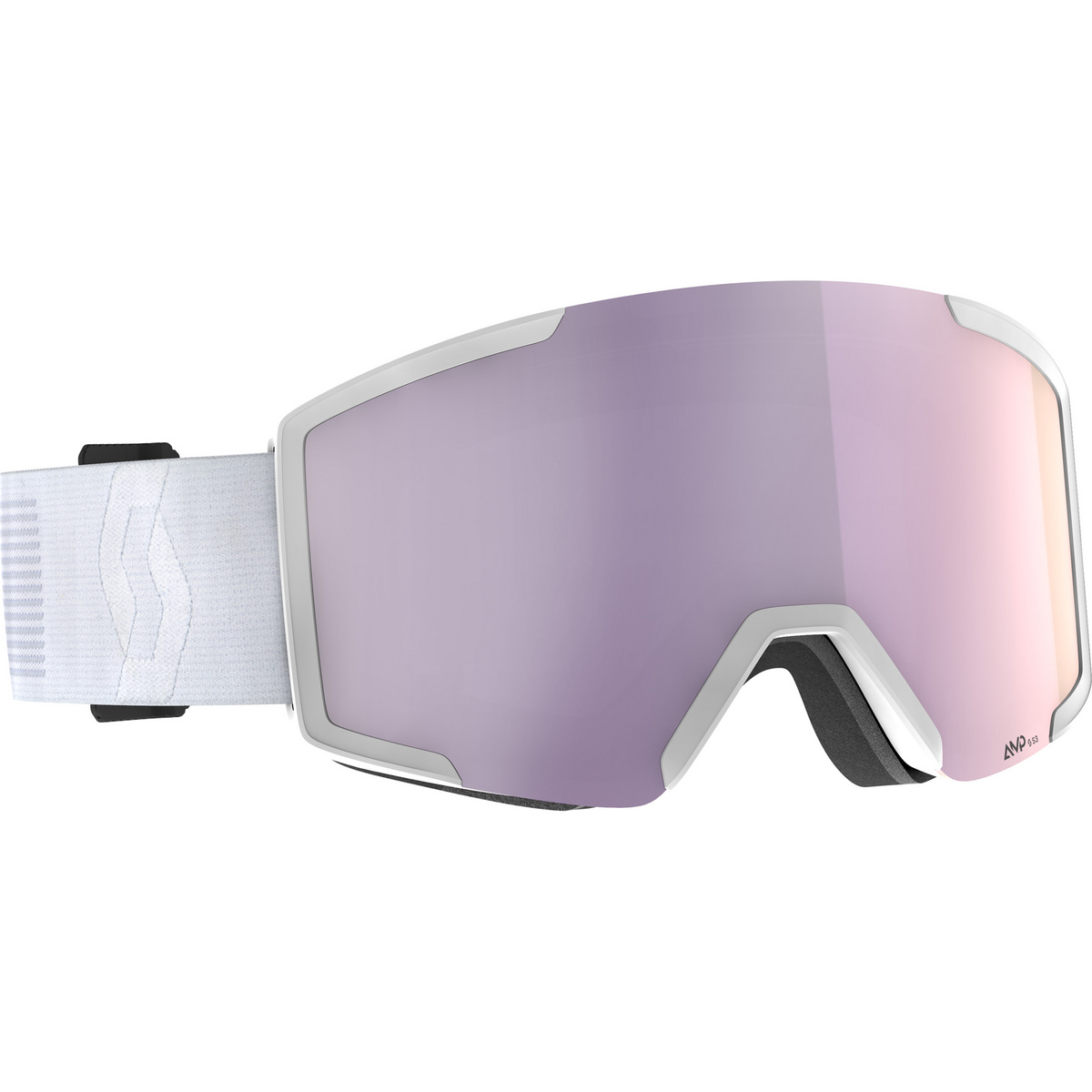 Scott Shield + Extra Lens Skibrille (Größe One Size, weiss)