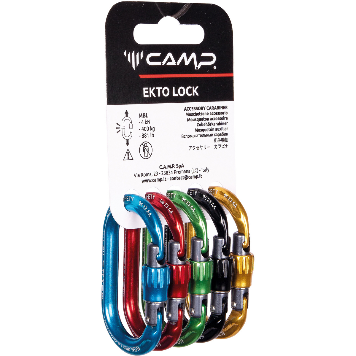 Image of Camp Moschettone Rack Pack Ekto Lock 5er Pack
