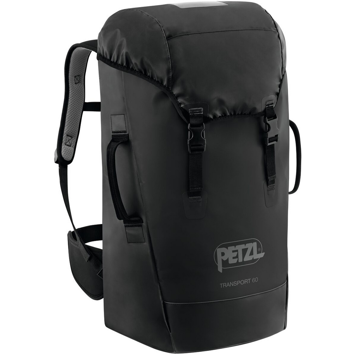 Petzl Zaino Transport 60 (Taglia 60L, Nero)