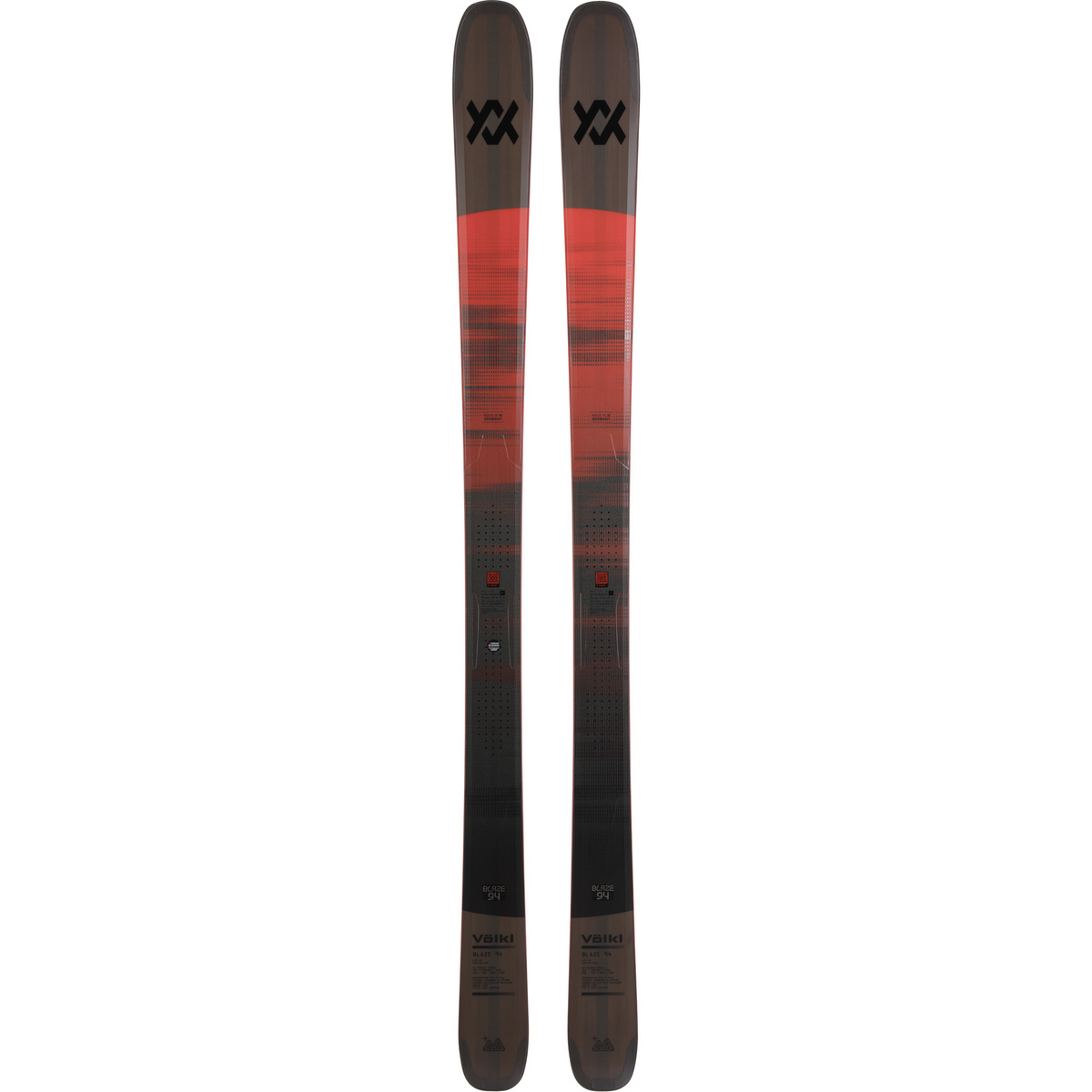Völkl Ski de randonnée 25/26 Blaze 94 Flat (taille 172cm, Noir)