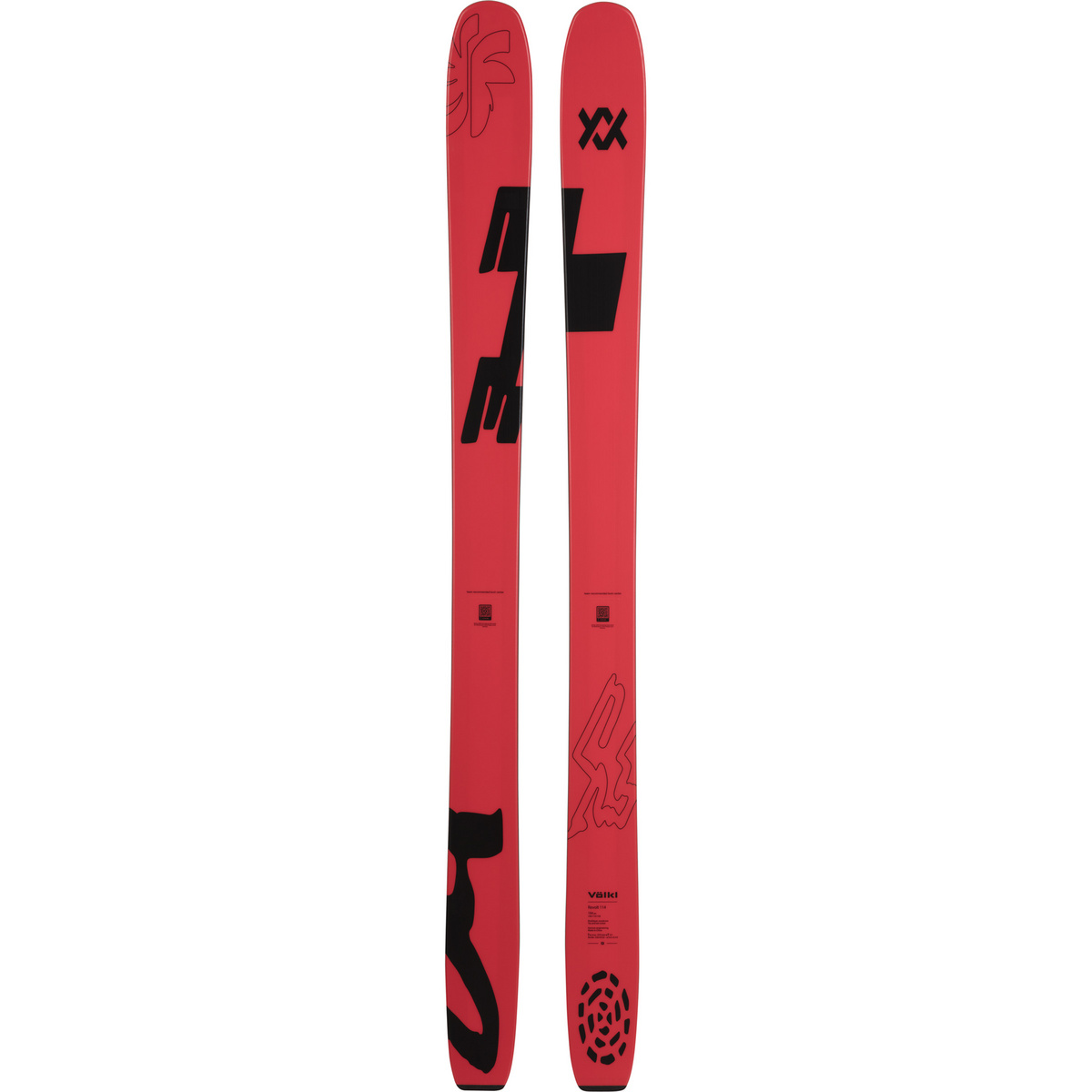 Völkl Ski freeride 25/26 Revolt 114 Flat (taille 191cm, Rouge)