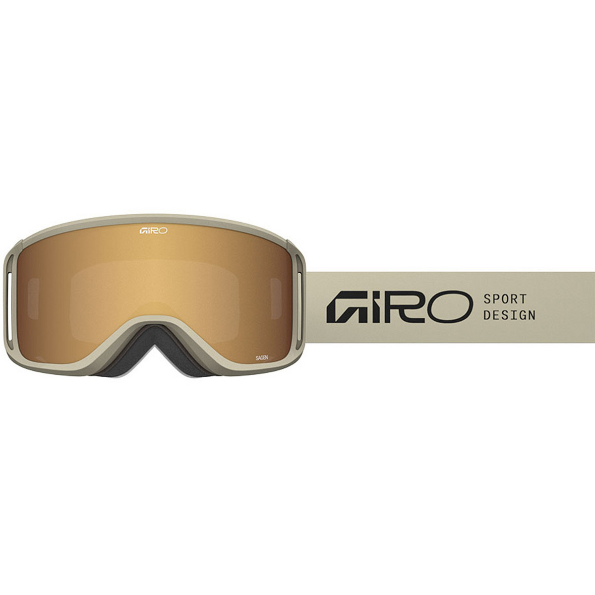 Giro Sagen Skibrille (Größe One Size, beige)