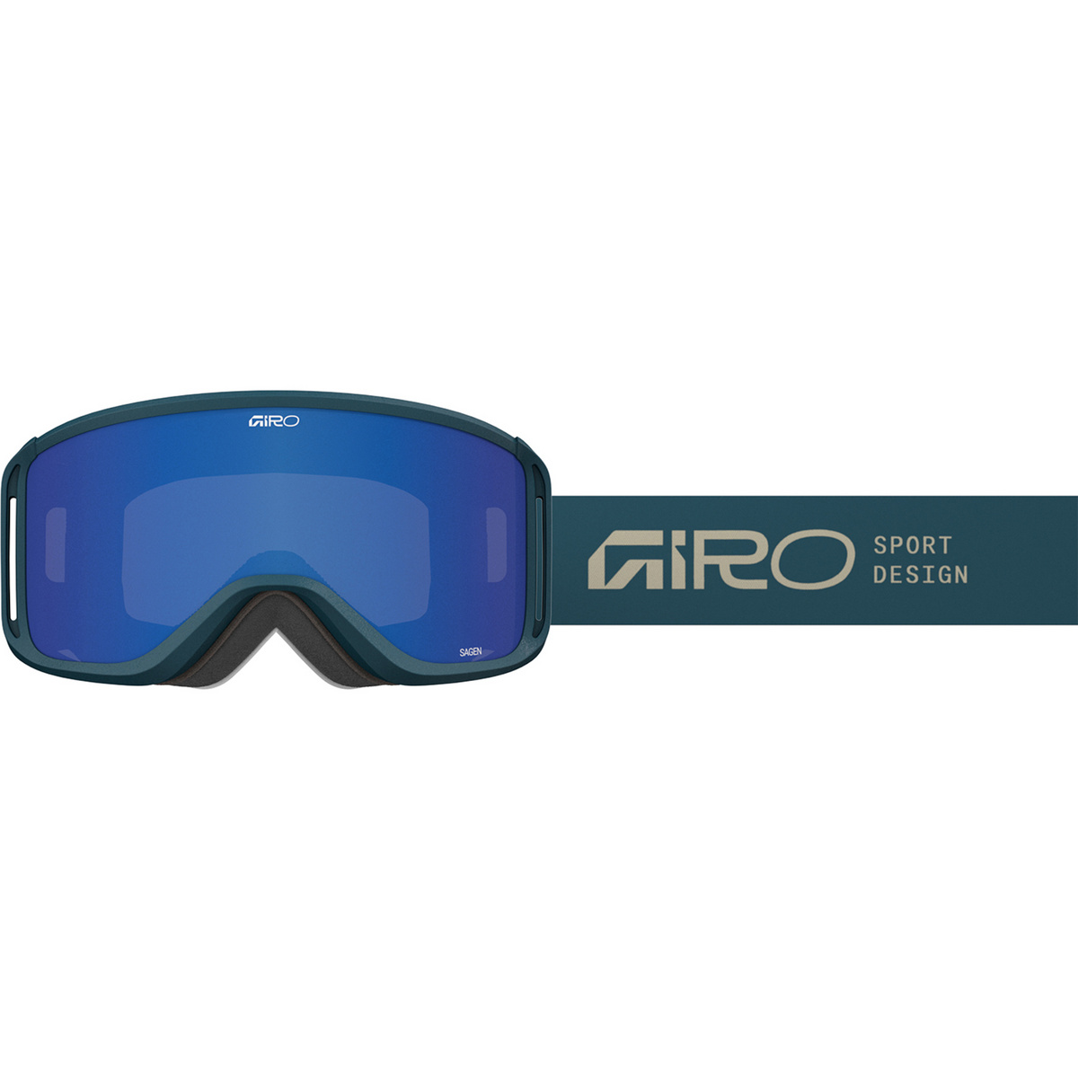 Giro Damen Sagen Skibrille (Größe One Size, blau)
